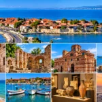 Historic Old Town of Nessebar, Bulgaria, overlooking the Black Sea